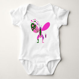 Body Para Bebé Happy Flower Butterfly Illustration