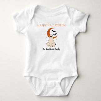 Body Para Bebé Happy Halloween / Noche de Brujas Minimalista
