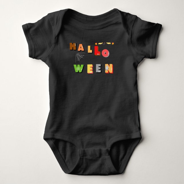 Body Para Bebé Happy Halloween Spooky (Anverso)