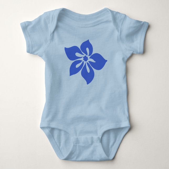 Body Para Bebé Happy Hibiscus Tropical Floral (Anverso)