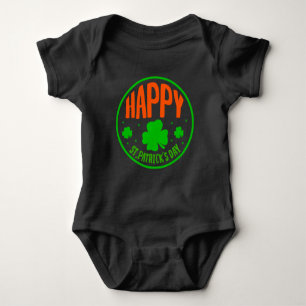 Body Para Bebé Happy St. Patrick's Day Circle Design-63501