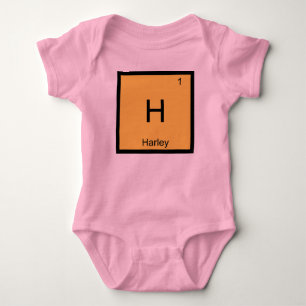 Body Para Bebé Harley  Nombre Química Elemento Tabla Periódica
