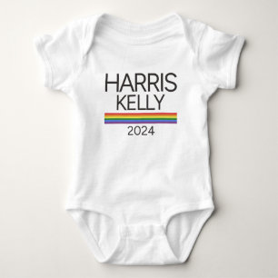 Body Para Bebé Harris Kelly 2024 Bandera del Orgullo Iris LGBTQ