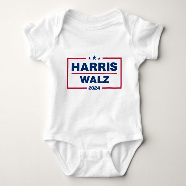 Body Para Bebé Harris Walz 2024 Kamala Harris Tim Walz Elección (Anverso)