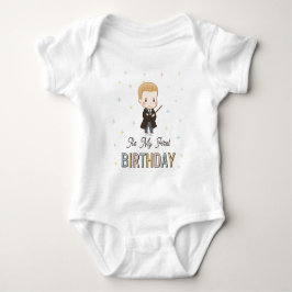 Body Para Bebé Harry Potter Chibi Draco Malfoy Wizard Birthday