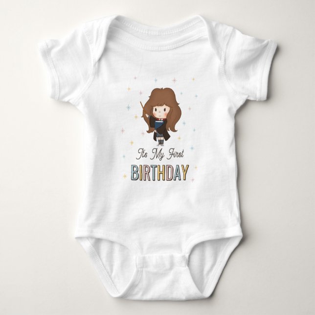 Body Para Bebé Harry Potter Chibi Hermione Mago Cumpleaños (Anverso)