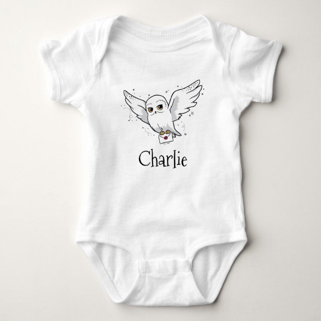 Body Para Bebé Harry Potter | Personalized Hedwig (Anverso)
