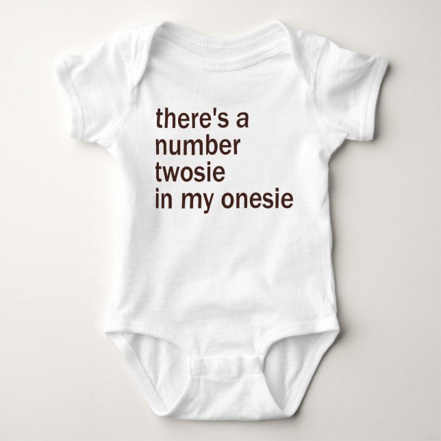 Body Para Bebé Hay un número Twosie en mi… (Anverso)