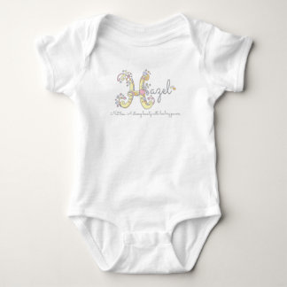 Body Para Bebé Hazel chicas Nombre H significa ropa de bebé monog
