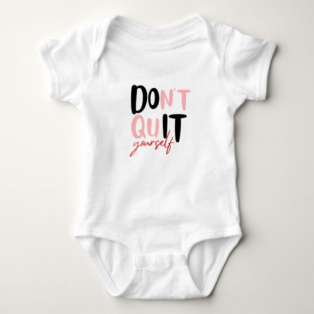 Body Para Bebé Hazlo tú mismo camiseta (Anverso)