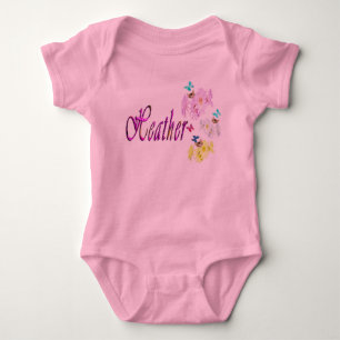 Body Para Bebé Heather, Nombre, Con Gatitos, Bodysuit de Bebé
