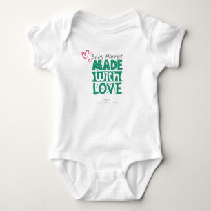 Body Para Bebé Hecho con amor - nombre personalizar