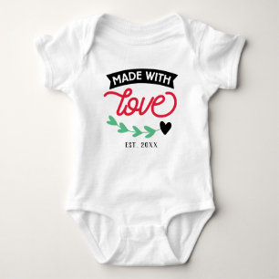 Body Para Bebé Hecho con Personalizado de amor Bodysuit