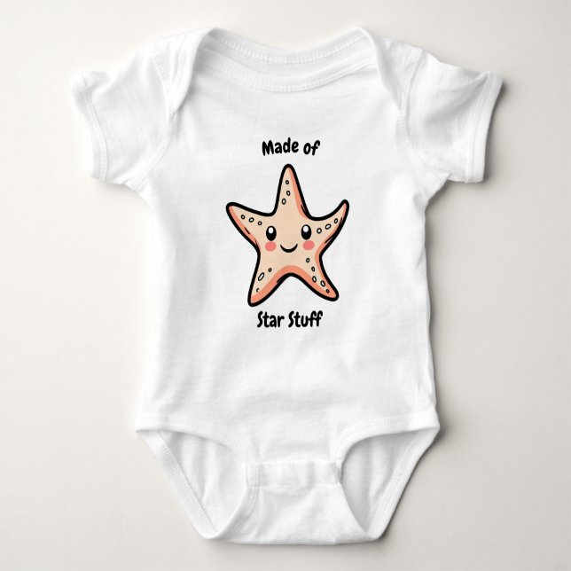 Body Para Bebé Hecho de Material Estelar, Bodysuit para Niño/a de (Anverso)