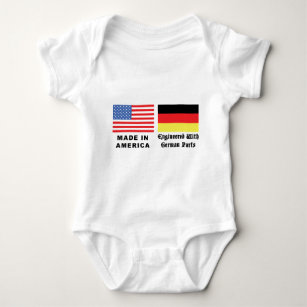 Body Para Bebé Hecho en América con las piezas alemanas