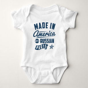 Body Para Bebé Hecho en América con las piezas rusas