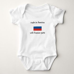 Body Para Bebé hecho en América con las piezas rusas