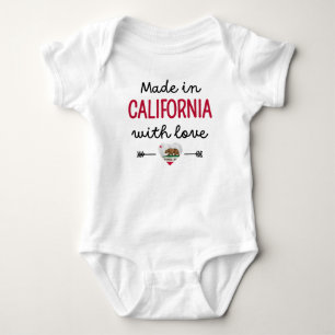 Body Para Bebé Hecho en California con amor