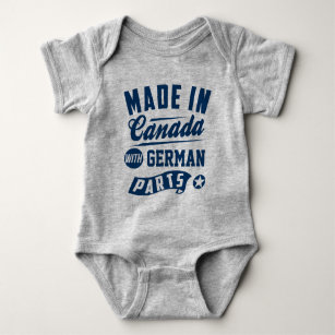 Body Para Bebé Hecho en Canadá con las piezas alemanas