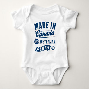 Body Para Bebé Hecho en Canadá con las piezas australianas