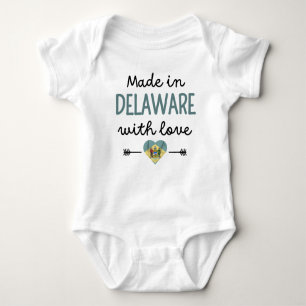 Body Para Bebé Hecho en Delaware con amor