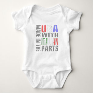 Body Para Bebé Hecho en EE. UU. con piezas italianas