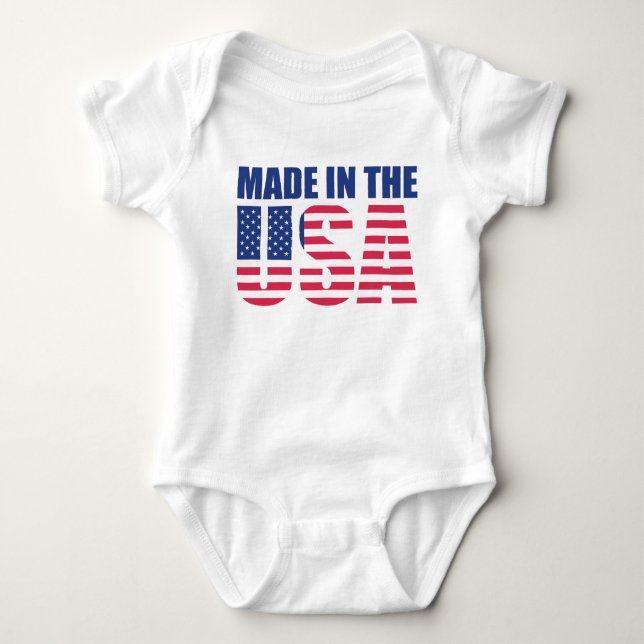 Body Para Bebé Hecho en Estados Unidos (Anverso)