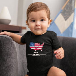 Body Para Bebé "Hecho en Estados Unidos" personalizado