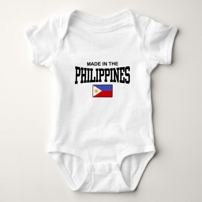 Body Para Bebé Hecho En Filipinas (Anverso)