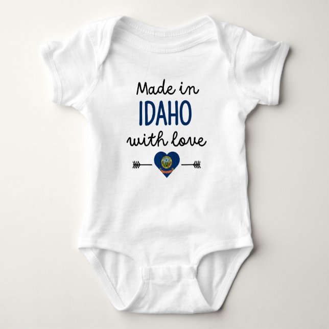 Body Para Bebé Hecho en Idaho con amor (Anverso)