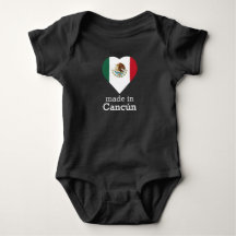 Hecho en la bandera México del corazón de Cancún