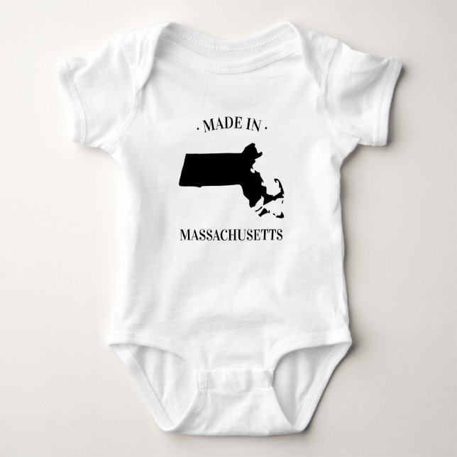 Body Para Bebé Hecho en Massachusetts MAMÁES Baby Bodysuit (Anverso)