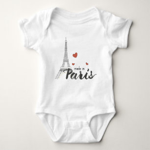 Body Para Bebé Hecho en París con la torre Eiffel