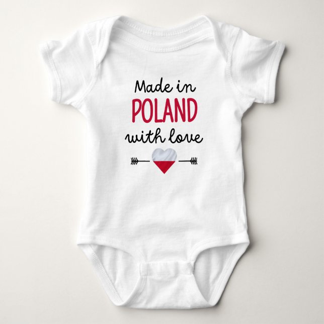 Body Para Bebé Hecho en Polonia con amor (Anverso)