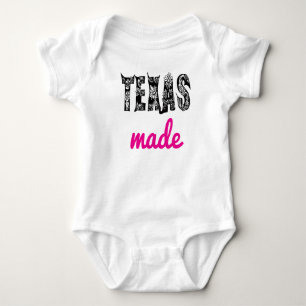 Body Para Bebé Hecho en Texas (rosa)