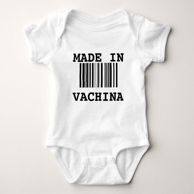 Body Para Bebé "Hecho en VACHINA" (Anverso)