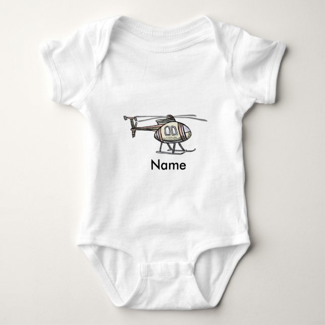 Body Para Bebé Hectic Helicopter Baby Romper (Anverso)
