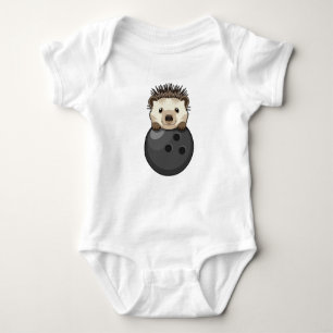 Body Para Bebé Hedgehog en el Bowling con bolas