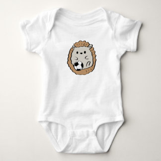 Body Para Bebé Hedgehog Soccer Player Ball Sports Forest Animal