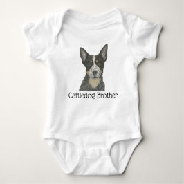 Body Para Bebé Heeler de Cattledog Azul personalizable