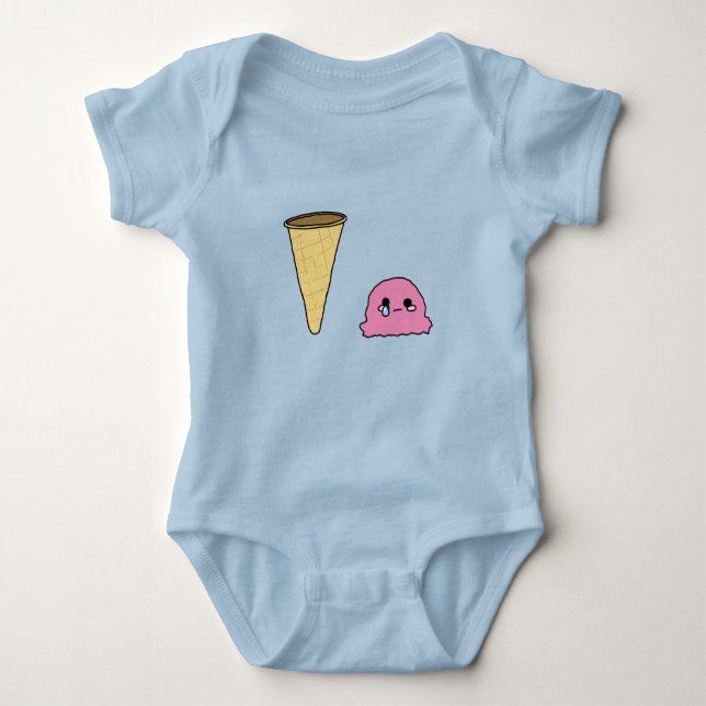 Body Para Bebé Helado derramado (Anverso)