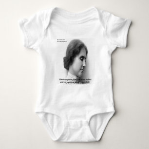 Body Para Bebé Helen Keller & Cita Famosa Sorda/Ciega