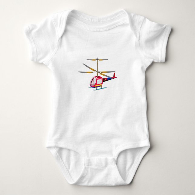 Body Para Bebé Helicóptero (Anverso)