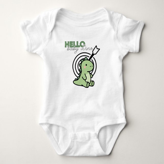 Body Para Bebé Hello Baby Dino (Anverso)