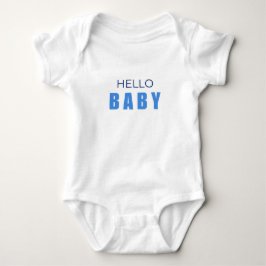 Body Para Bebé Hello Baby Minimal boy Bodysuit