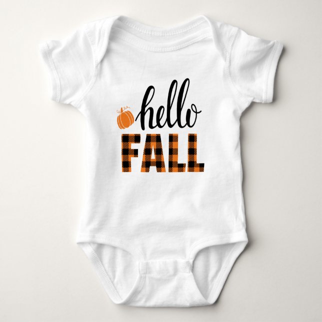 Body Para Bebé Hello Fall (Anverso)