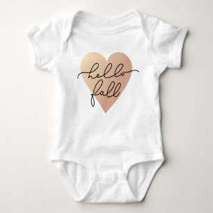 Body Para Bebé Hello Fall Love Heart