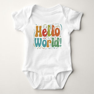 Body Para Bebé Hello World" Baby Bodysuit - A Sweet Introduction