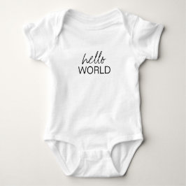 Body Para Bebé HELLO WORLD Bodysuit