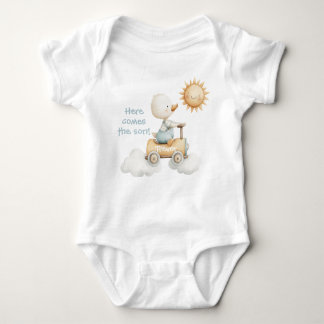 Body Para Bebé Here Comes the Son Personalized Baby Bodysuit